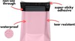 10x13 Poly Mailers Pack of 200 Shipping Supplies Envelopes Mailing Bags Clothing Plastic Small Business Sticky Self Seal Black - Image 2